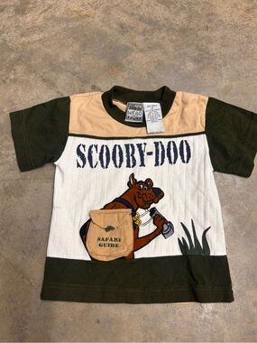 Scooby-Doo Vintage Y2K 2001 Wear Safari Guide Kids T-Shirt Boys 2T